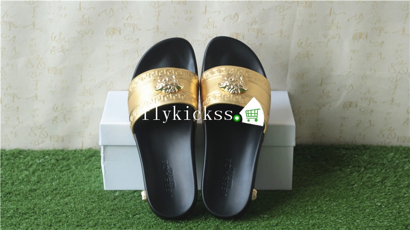 Golden Versace Slipper